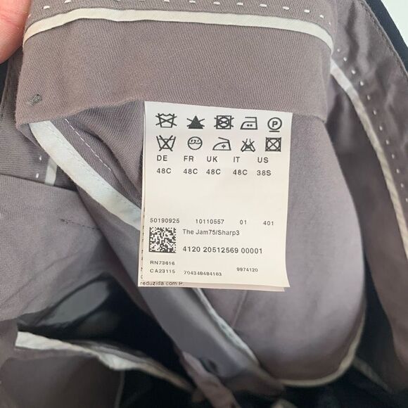 HUGO Boss men’s navy wool dress pant The Jam75/Sharp3 28” inseam - Picture 9 of 15